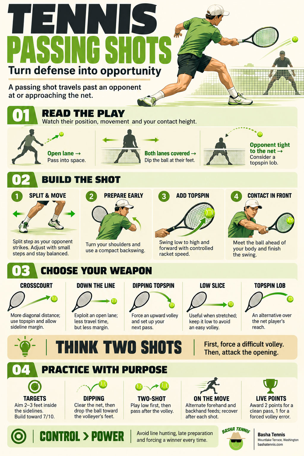 Infographic: What is a Passing Shot in Game of Tennis?